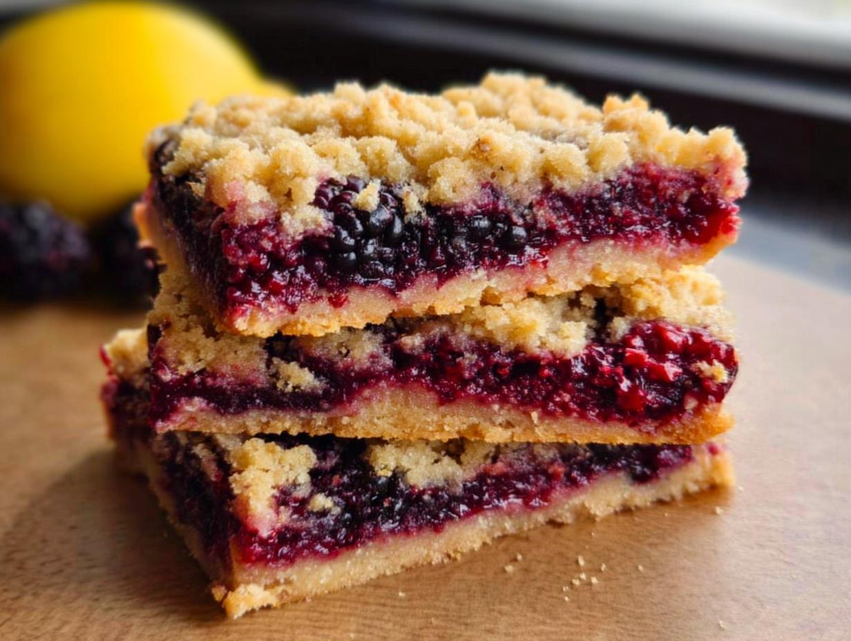 Blackberry Crumb Bars