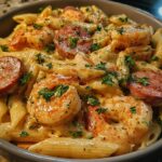 Cajun Creamy Sausage Shrimp