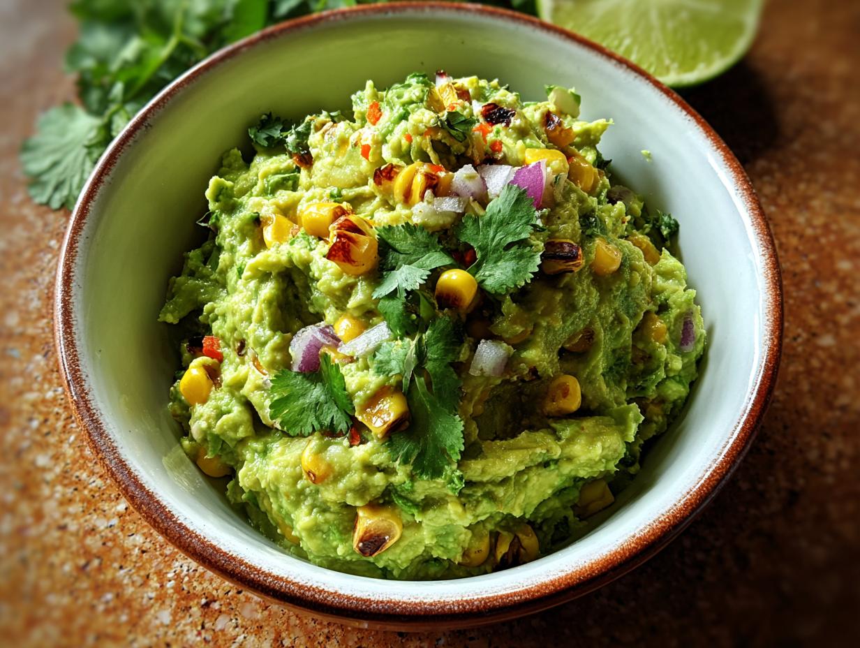 Creamy Avocado Guacamole Charred