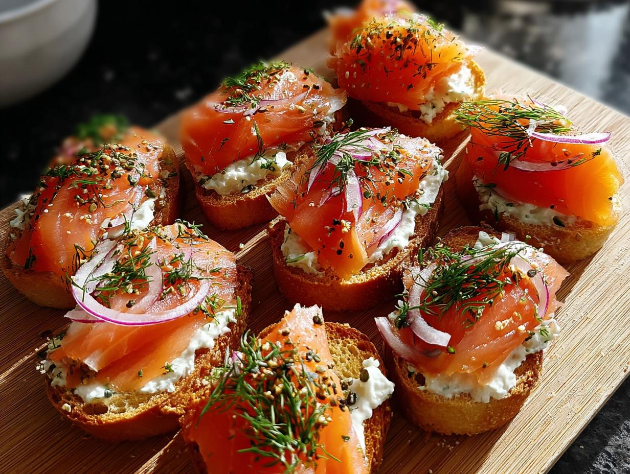 Smoked Salmon Crostini