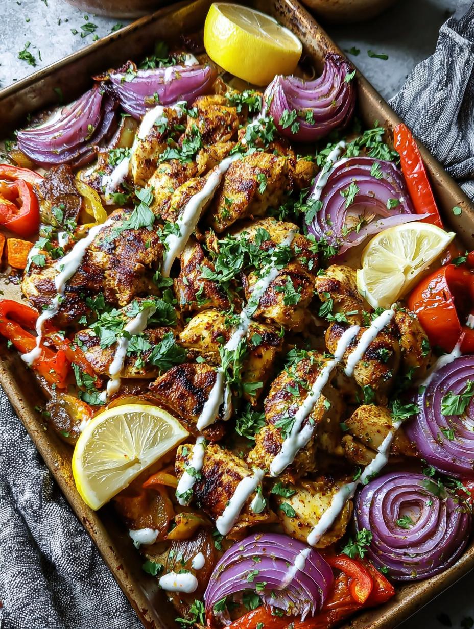 Chicken Shawarma Sheet Pan: 1 Easy, Amazing Meal 34 Chicken Shawarma Sheet Pan