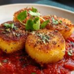 Fried Polenta Marinara Sauce