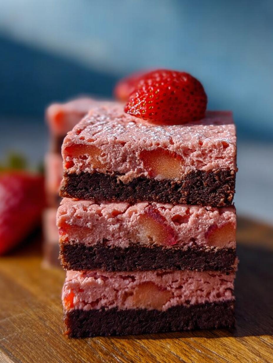 Amazing Iced Strawberry Brownies: 1 Secret to Fudgy Joy - Iced Strawberry Brownies - additional detail
