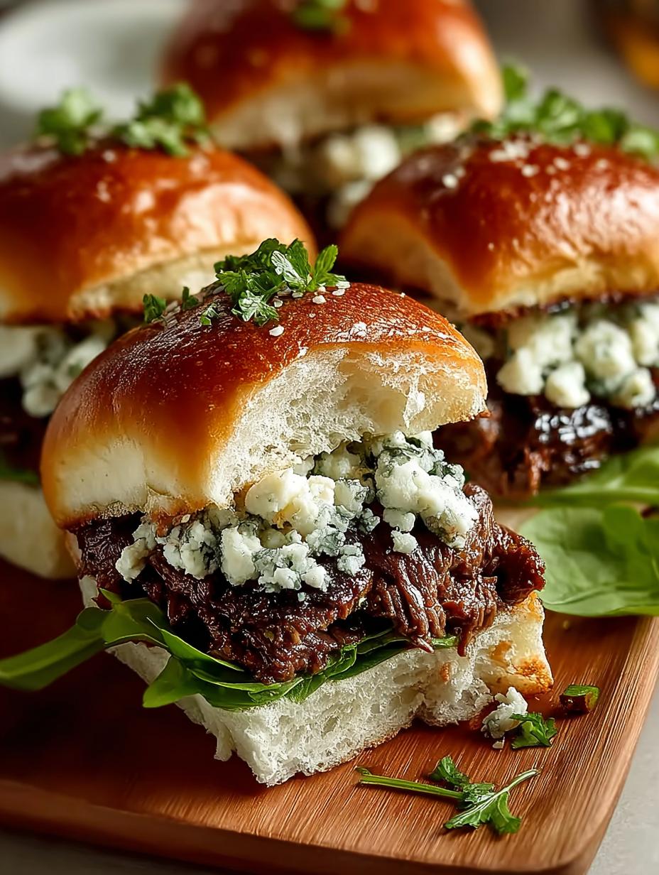Beef Blue Cheese Sliders: 12 Irresistible Flavor Bombs - Beef Blue Cheese Sliders - main visual representation