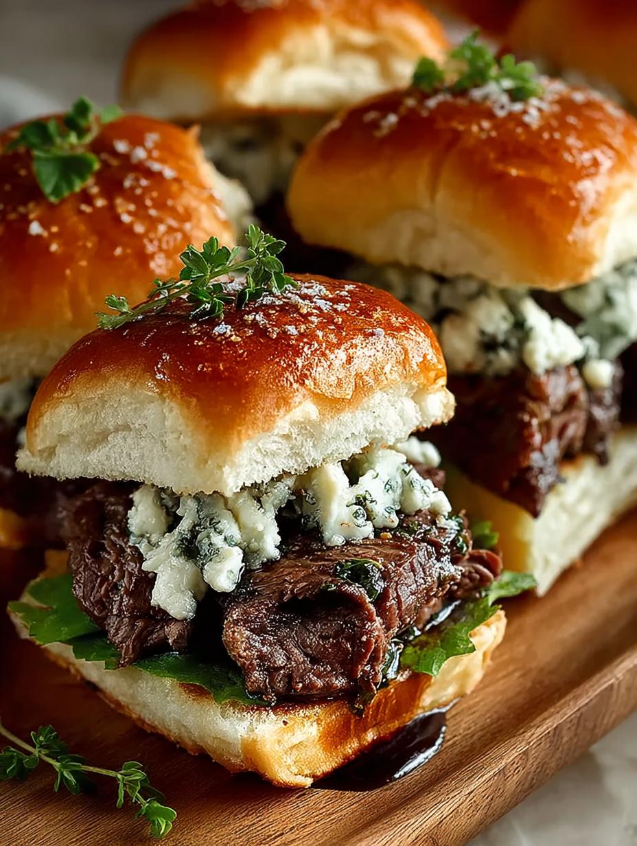 Beef Blue Cheese Sliders