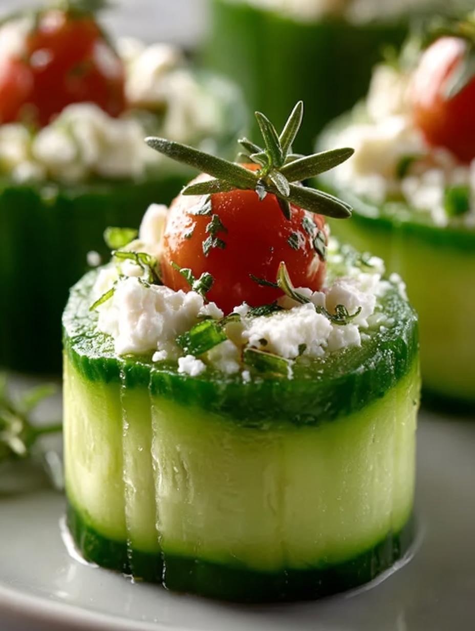 Greek Cucumber Cups