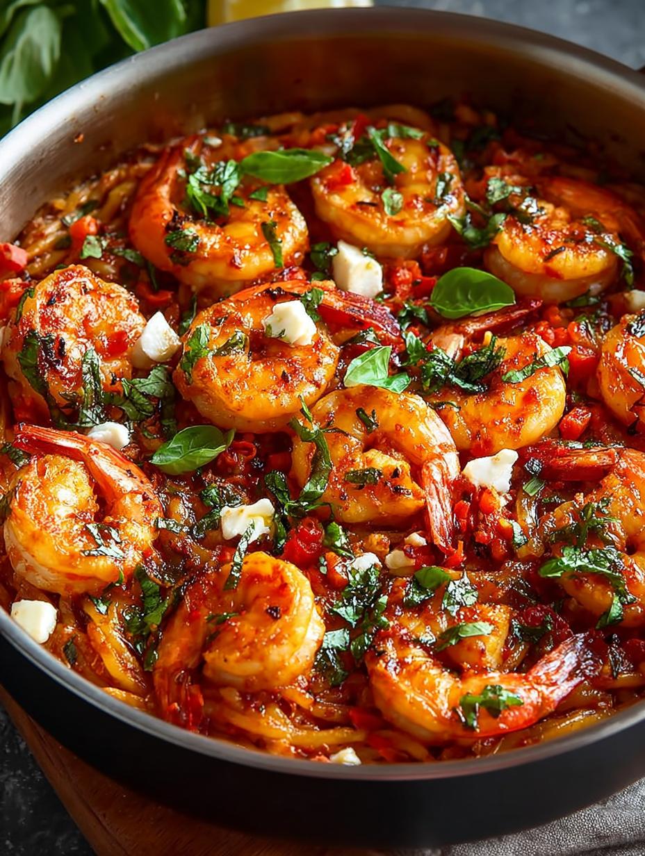 One Pot Harissa Shrimp