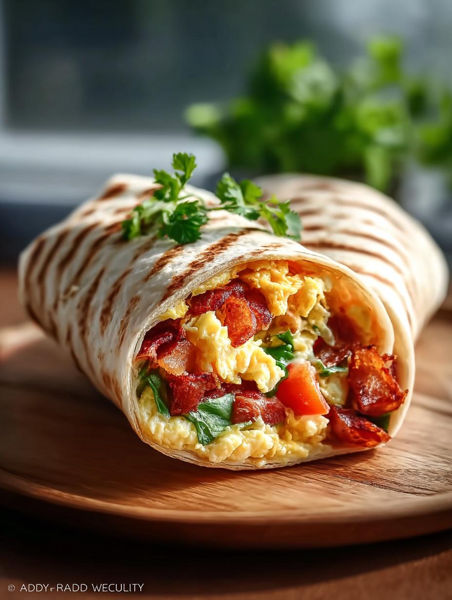 Delicious Breakfast Burrito with Sweet Tocino Twist - Breakfast Burrito - additional detail