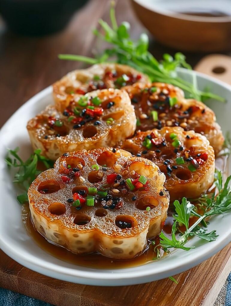 Crispy Stuffed Lotus Root