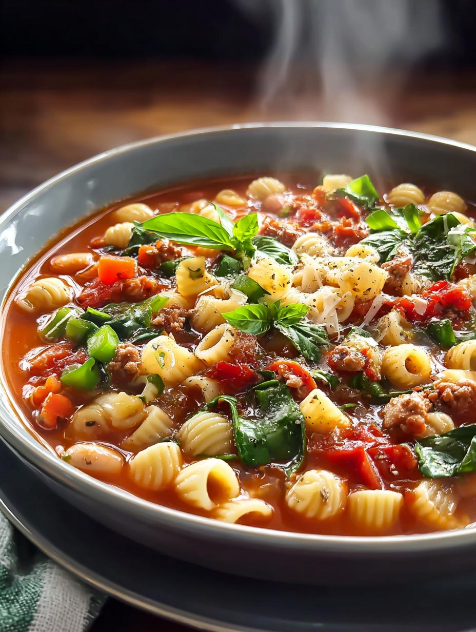 Pasta Fagioli Soup: 5 Hearty Variations for Cozy Nights - Pasta Fagioli Soup - additional detail