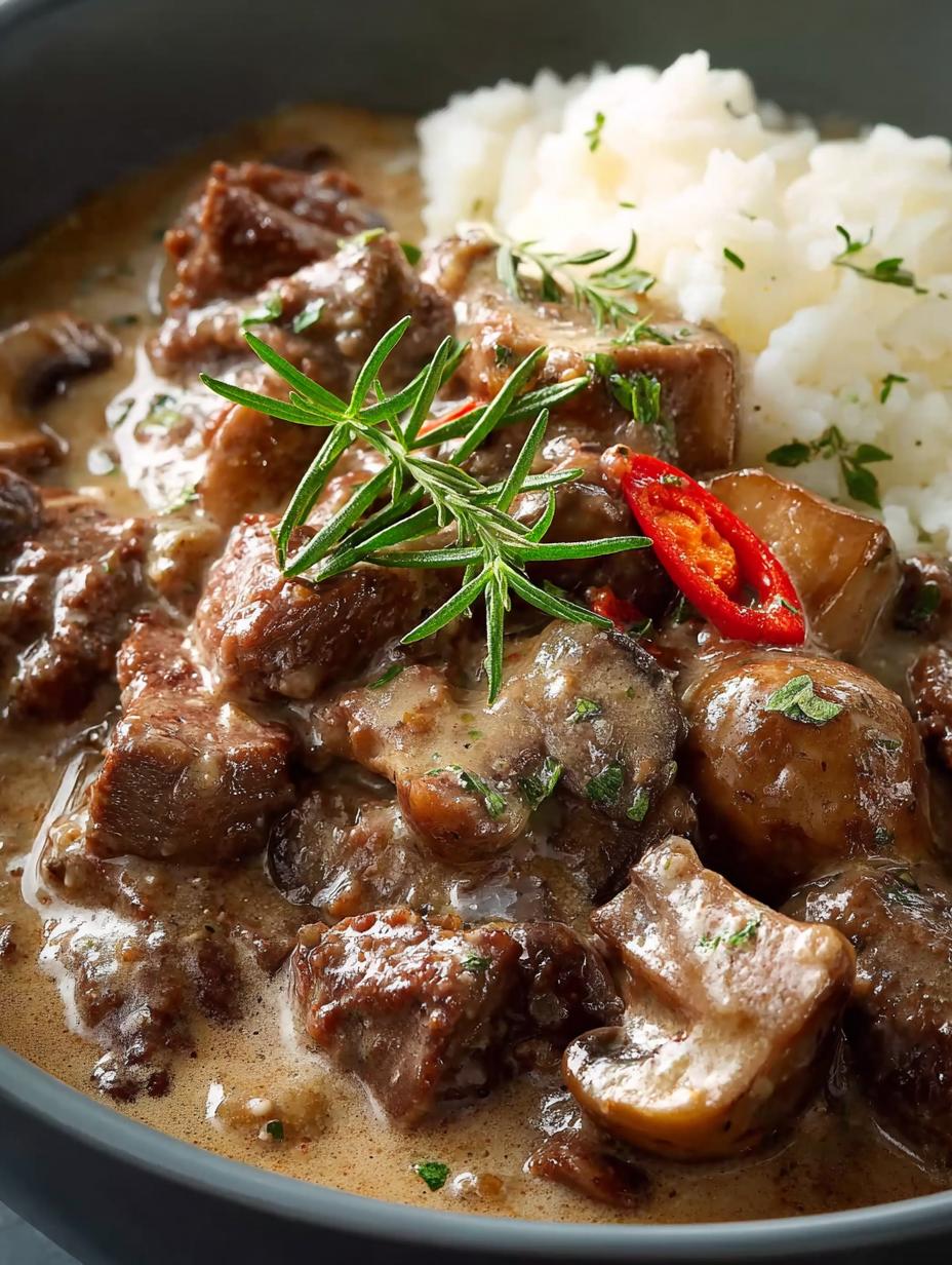 Slow Cooker Beef Stroganoff: 7 Reasons You'll Love It 29 Slow Cooker Beef Stroganoff: 7 Reasons You'll Love It - Slow Cooker Beef Stroganoff - additional detail