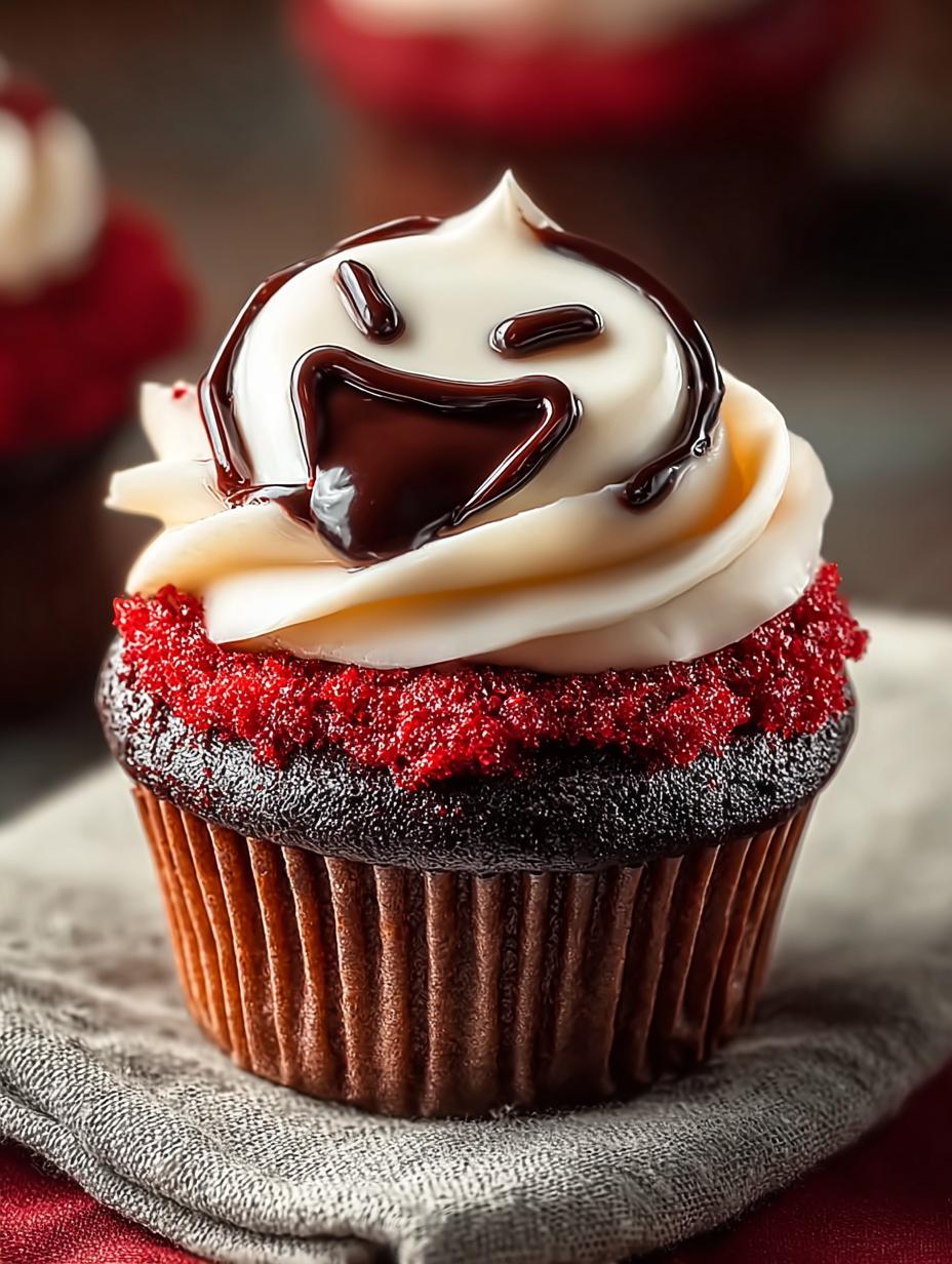 Delicious Vampire Cupcake Recipe for Halloween Fun - Vampire Cupcake - additional detail