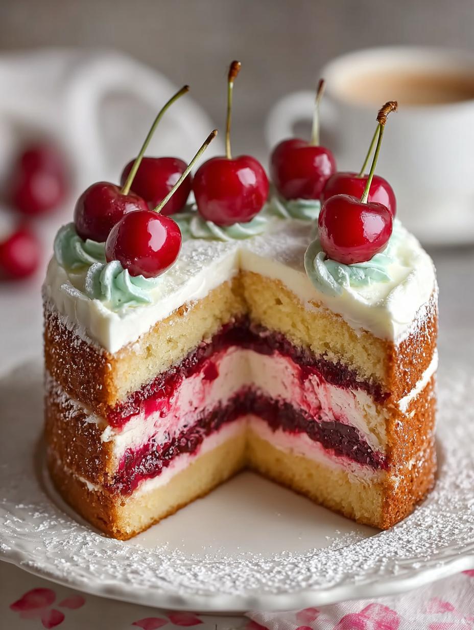 Home 7 Cherry Vanilla Layer Cake