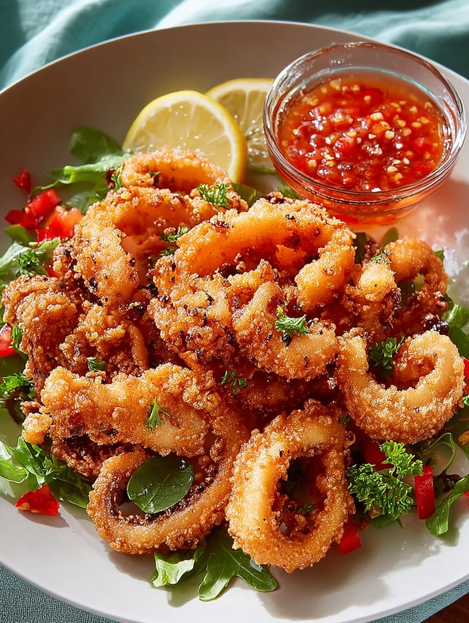 Mushroom Calamari with Spicy