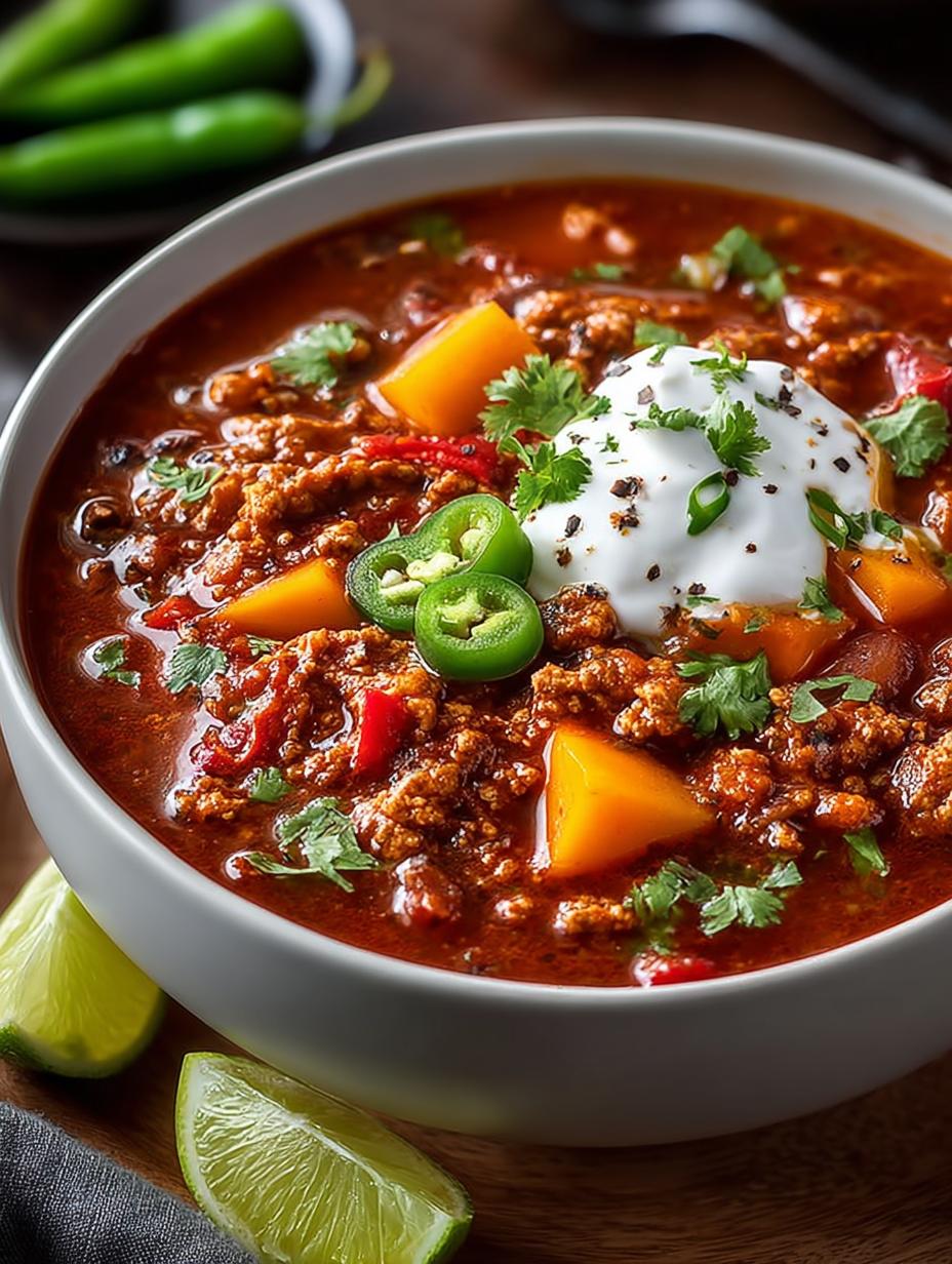 Turkey Pumpkin Chili: 6 Hearty Reasons to Enjoy Fall Flavors - Turkey Pumpkin Chili - additional detail