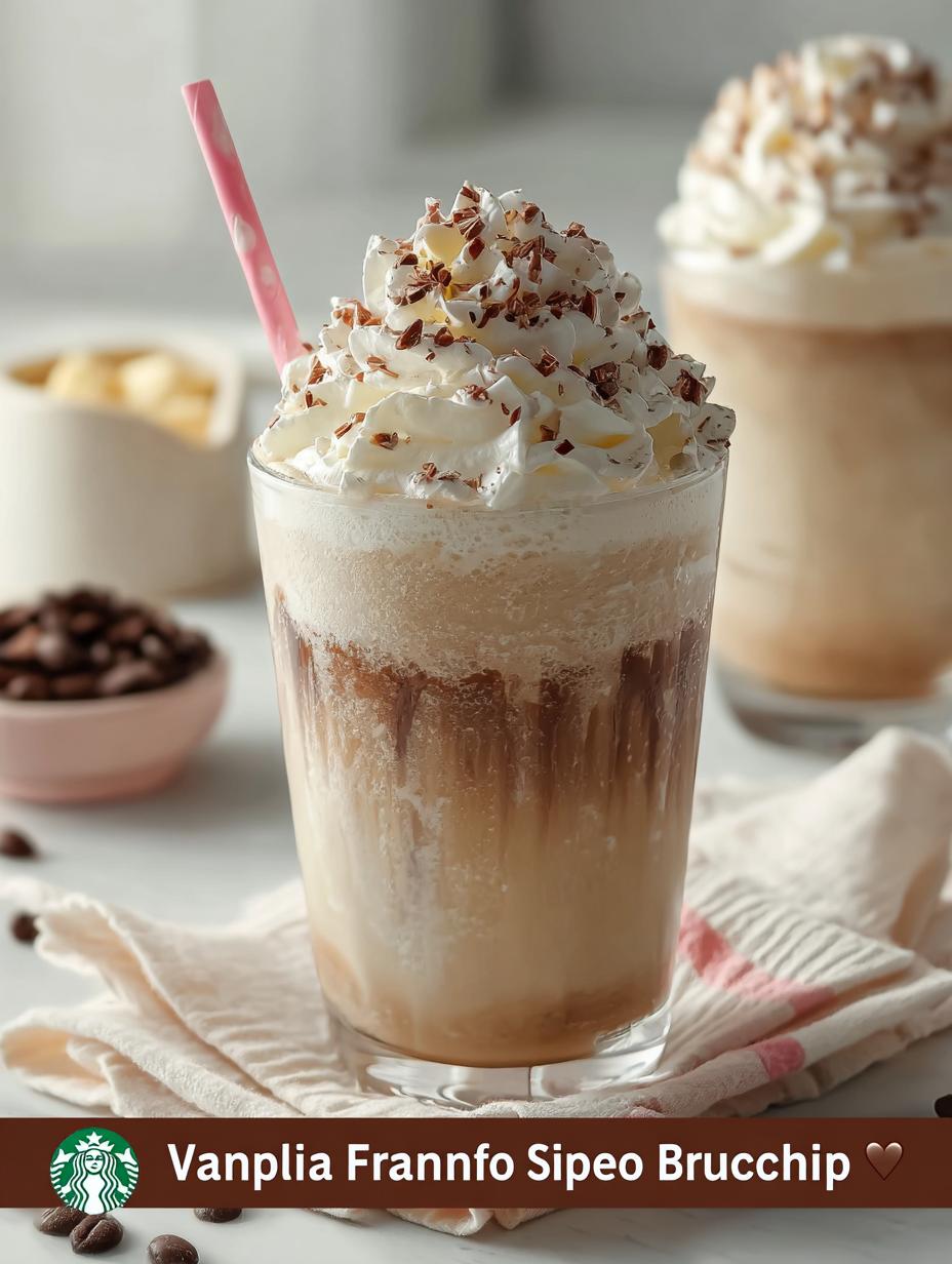 Vanilla Bean Frappuccino Just 5 Minutes to Bliss - Vanilla Bean Frappuccino Just - main visual representation